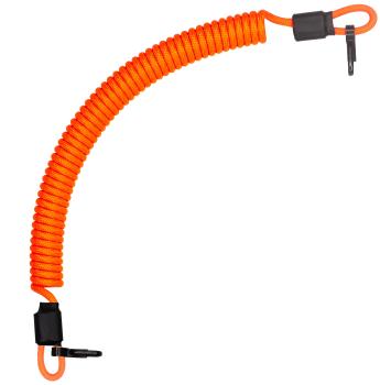 Страховочный тренчик из паракорда с карабинами Neon orange