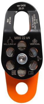 Блок-ролик двойной стальной с подшипником | Вертикаль